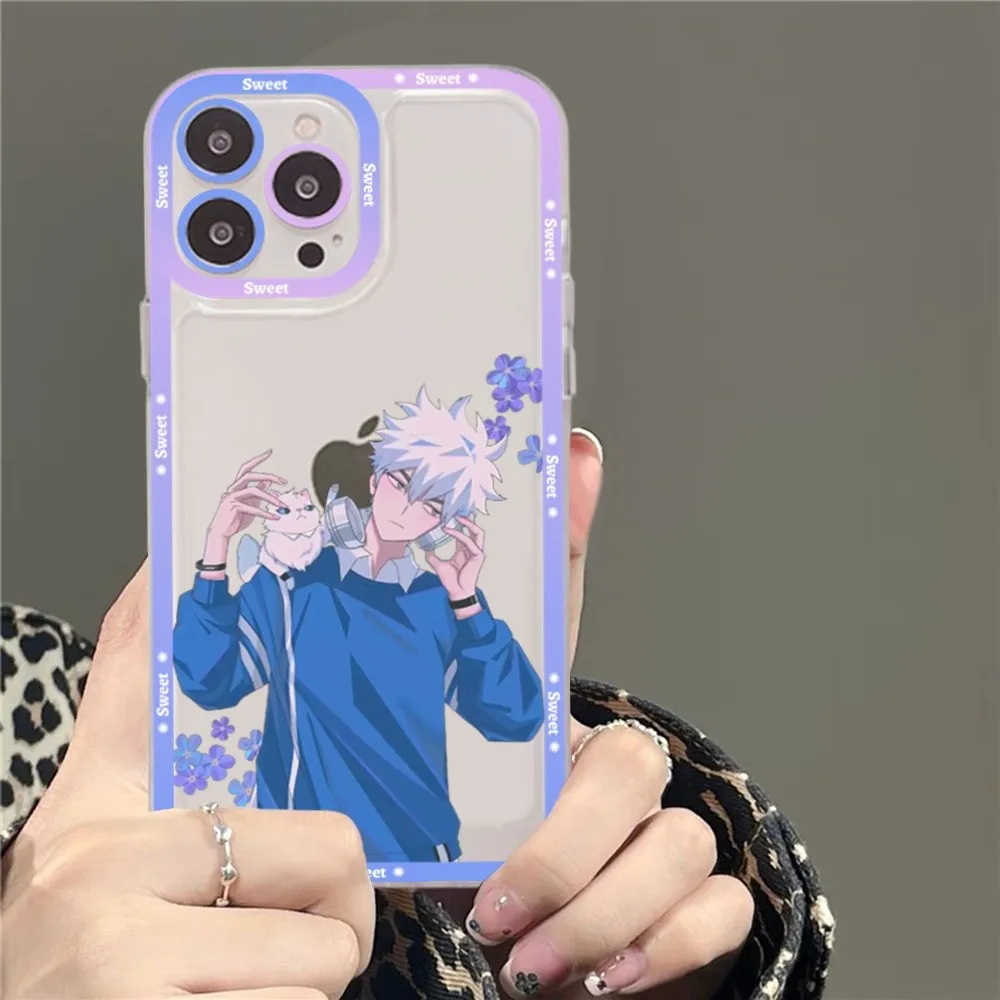 Anime Link Click Time Agent Phone Case For iPhone 15 11 12 13 14 Mini Pro Max XR X XS TPU Clear Case