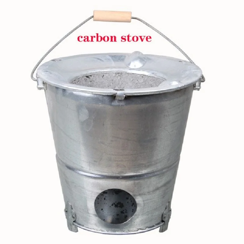 Outdoor Camping Portable Wood Stoves, Carbon Furnace Heating Stove, Burning Fire Cooking, Tea Equipment and Accessories