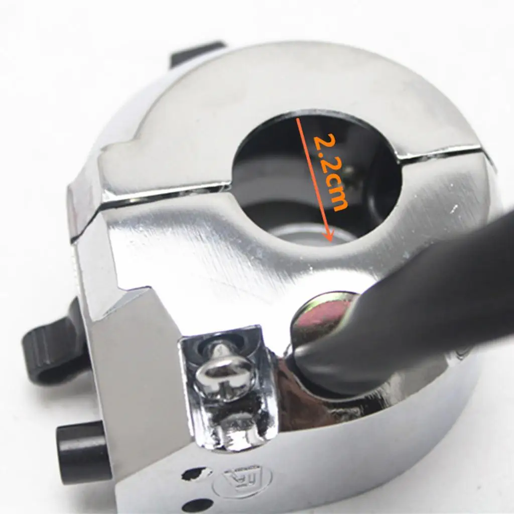 Motorcycle Handlebar Switch Compact Left Controller Aluminum with Turn Signals Horn Hi Low Beam for 7 8 Inch Dual Sport Use