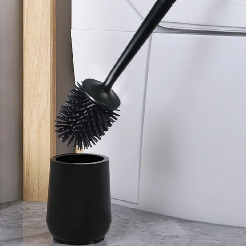 Cepillo de baño para baño, cabezal de cepillo suave sin ángulo muerto, cepillo de limpieza de suelo para el hogar, accesorios de baño