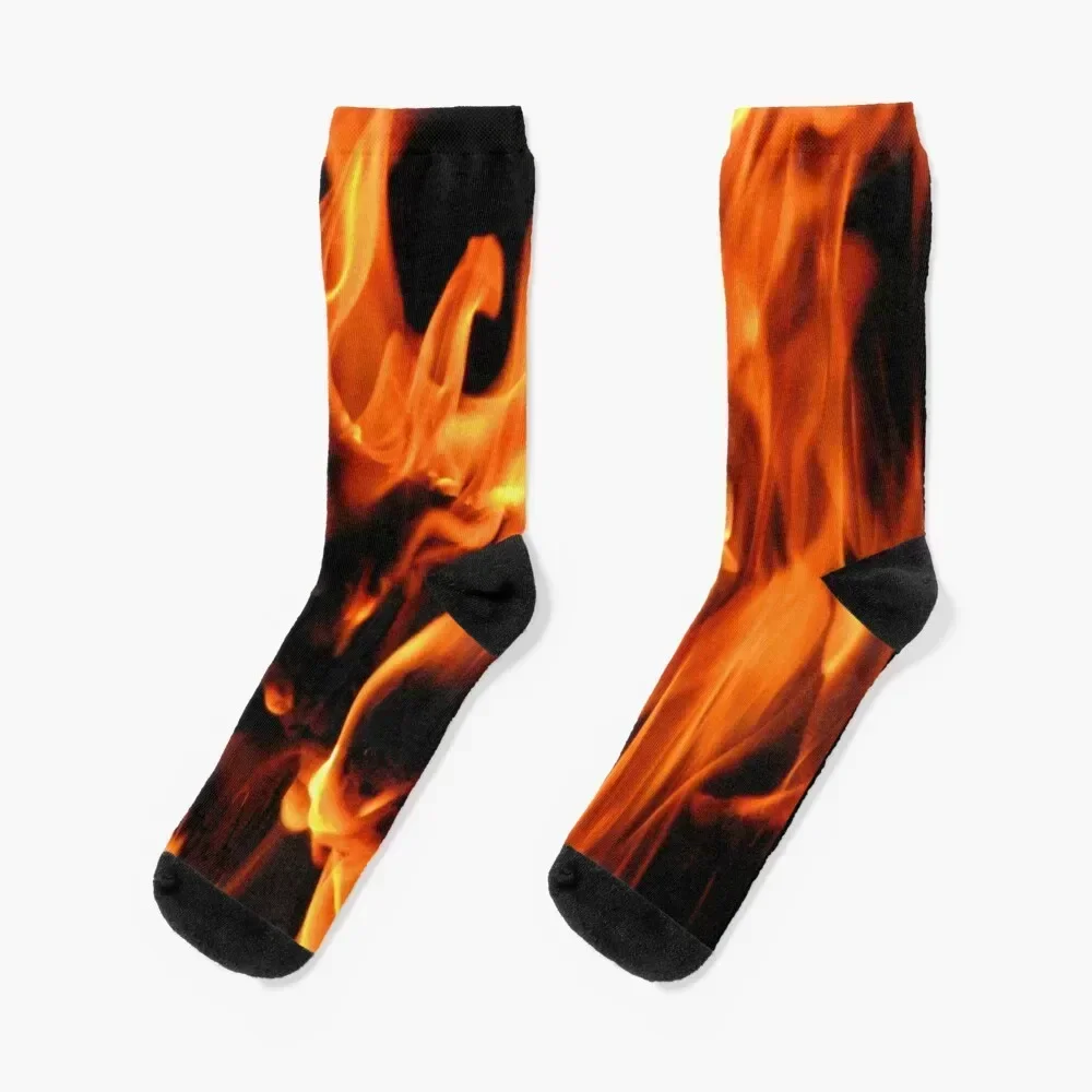 Fire Socks floral gifts Socks For Women Men's