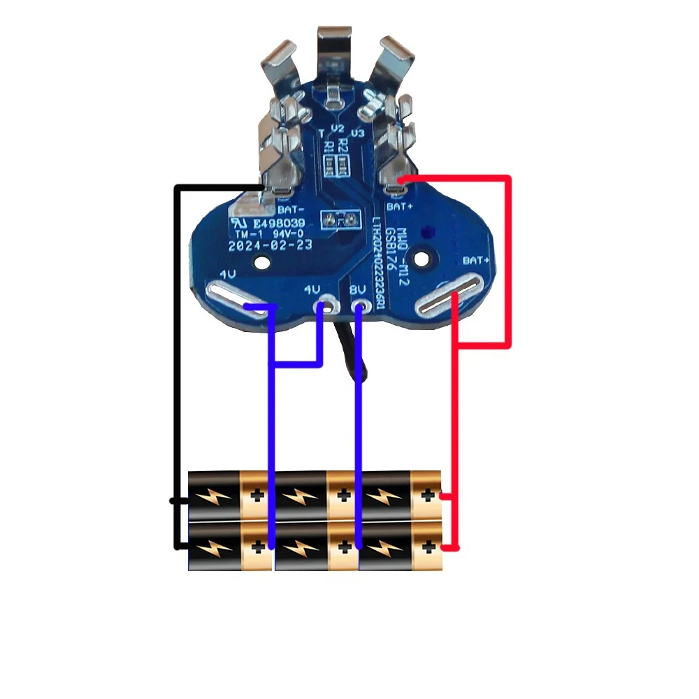 حماية شحن البطارية PCB BMS لوحة دوائر كهربائية لميلووكي M12 12 فولت 1.3Ah 1.5Ah 2Ah 4Ah 48-11-2411 M`12 بطارية ليثيوم أيون