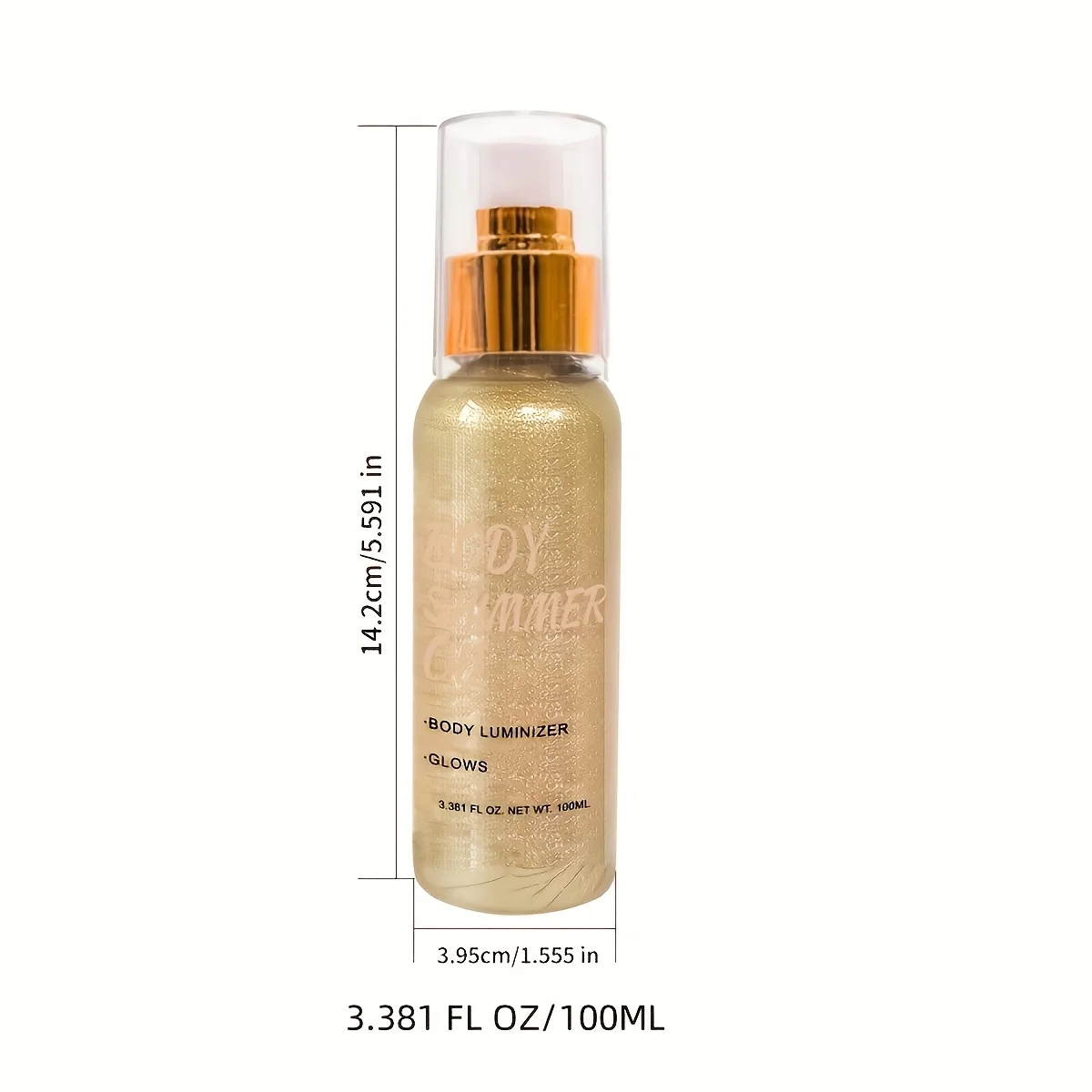 100 مل/3.381 فلوريدا أونصة، زيت لامع للجسم | هايلايتر مرطب ومضيء للوجه والجسم والشعر، توهج مشع فاخر #4