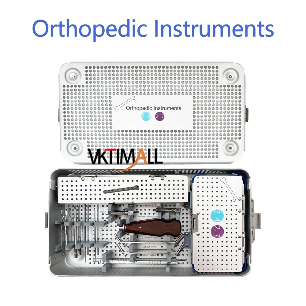 Mini Fragment Multiaxial Locking Plate Instruments 2.4/2.7mm Screw box Instrument Set