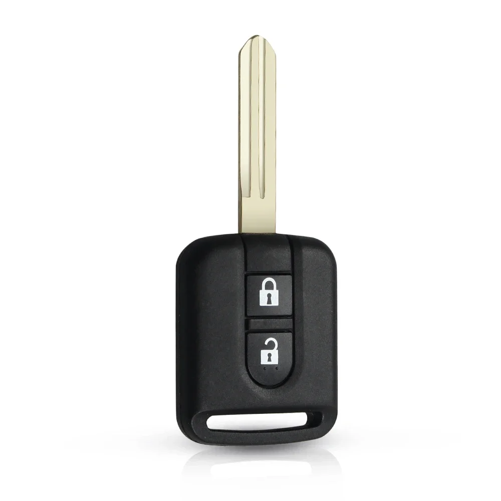 KEYYOU-carcasa de llave de coche, mando a distancia de 2 botones para Nissan Qashqai Navara Micra NV200 Patrol Y61 2002-2016