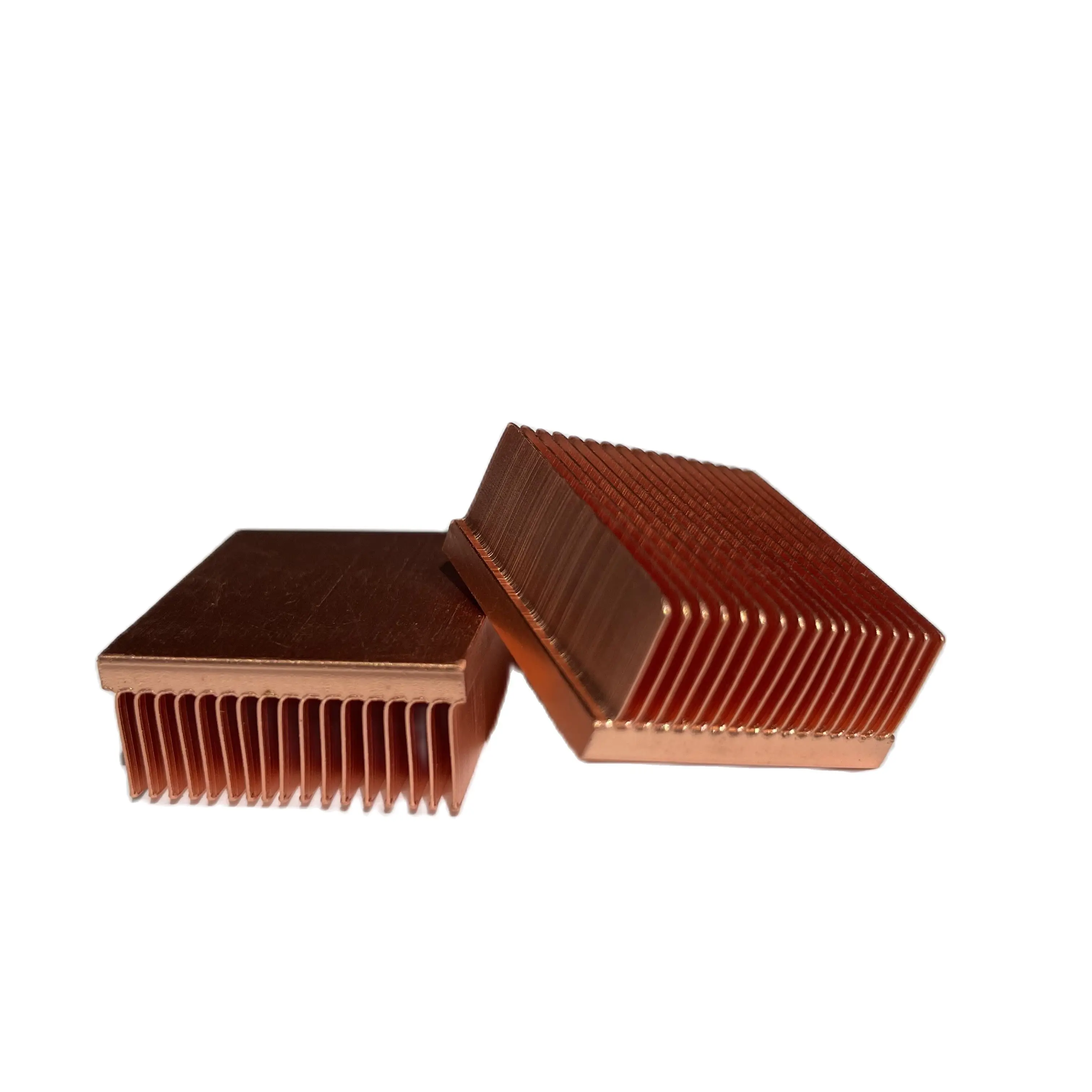 Diy 2 pçs/lote 25x25x11mm dissipador de calor de cobre fonte de alimentação cpu dissipador de calor de cobre placa única computadores dissipador de calor