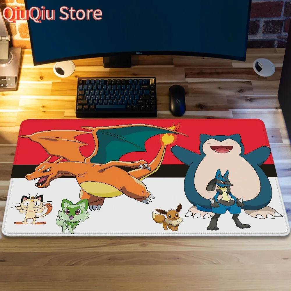 

Игровой коврик для ноутбука Pokemon на столе, нескользящий коврик, коврики для компьютерной мыши, коврик для ПК, геймер, настольный коврик, коврик для мыши, аксессуары для клавиатуры