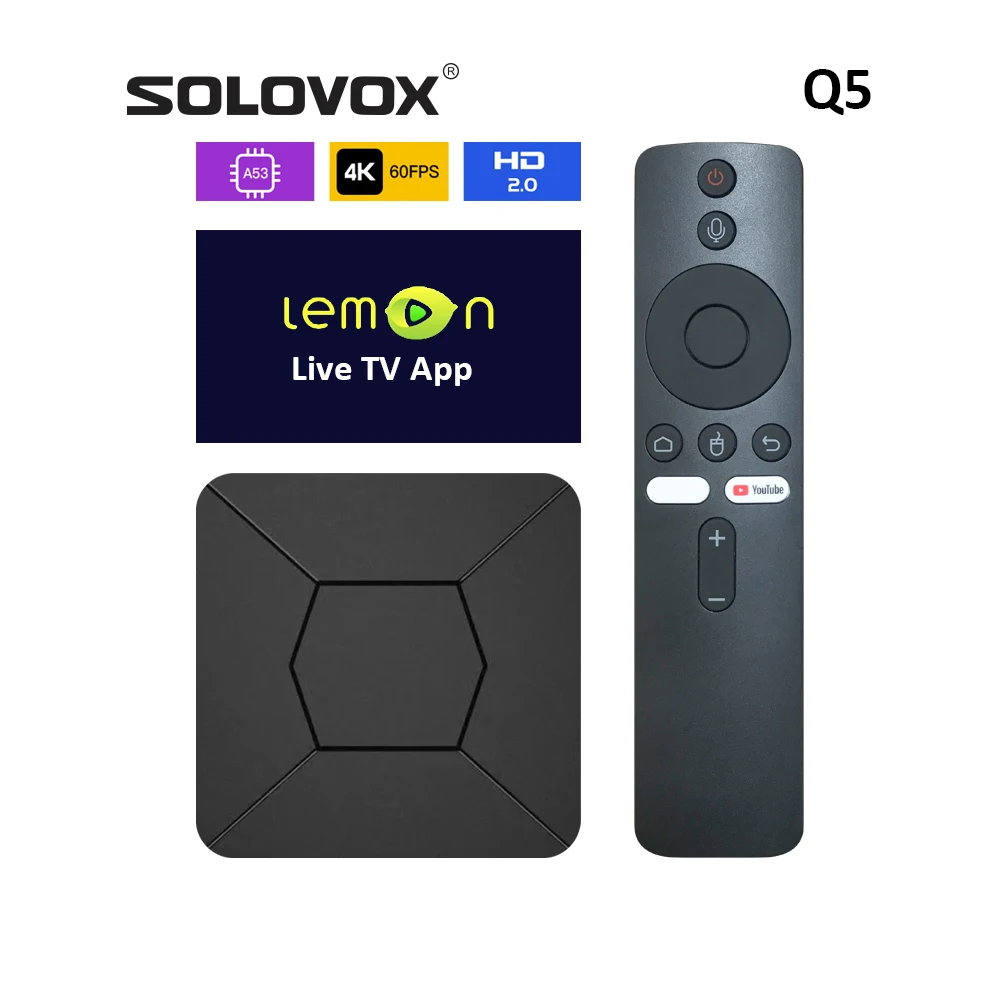 Q5 اندرويد 10 IP مجموعة ذكية صندوق التلفزيون العلوي ، 64 بت ، 4K ، 60 إطارًا في الثانية ، 2K ، UHD ، BT5 ، MaliG31 ، 2GB ، 8GB ، 5GHz ، HD2 ، H265 ، لاعب الليمون lifetv