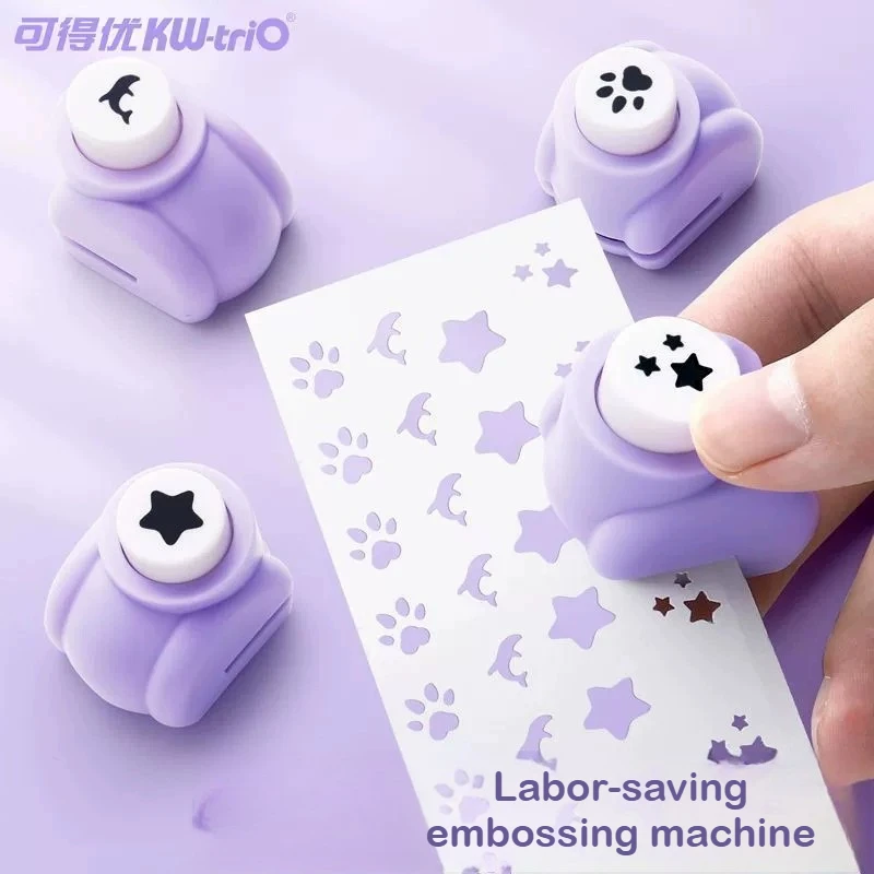 

KW-trio 14 Shapes Mini Scrapbook Punches Handmade Cutter Card Craft Printing DIY Flower Paper Craft Punch Hole Puncher Shape