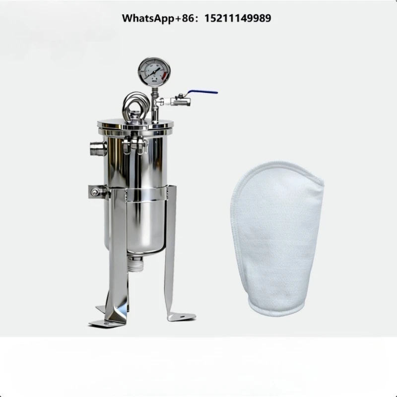 Manufacturer of New Stainless Steel SS304/316 Bag Filter Housing Machine 1 Size for Industrial Liquid Impurity Filtration