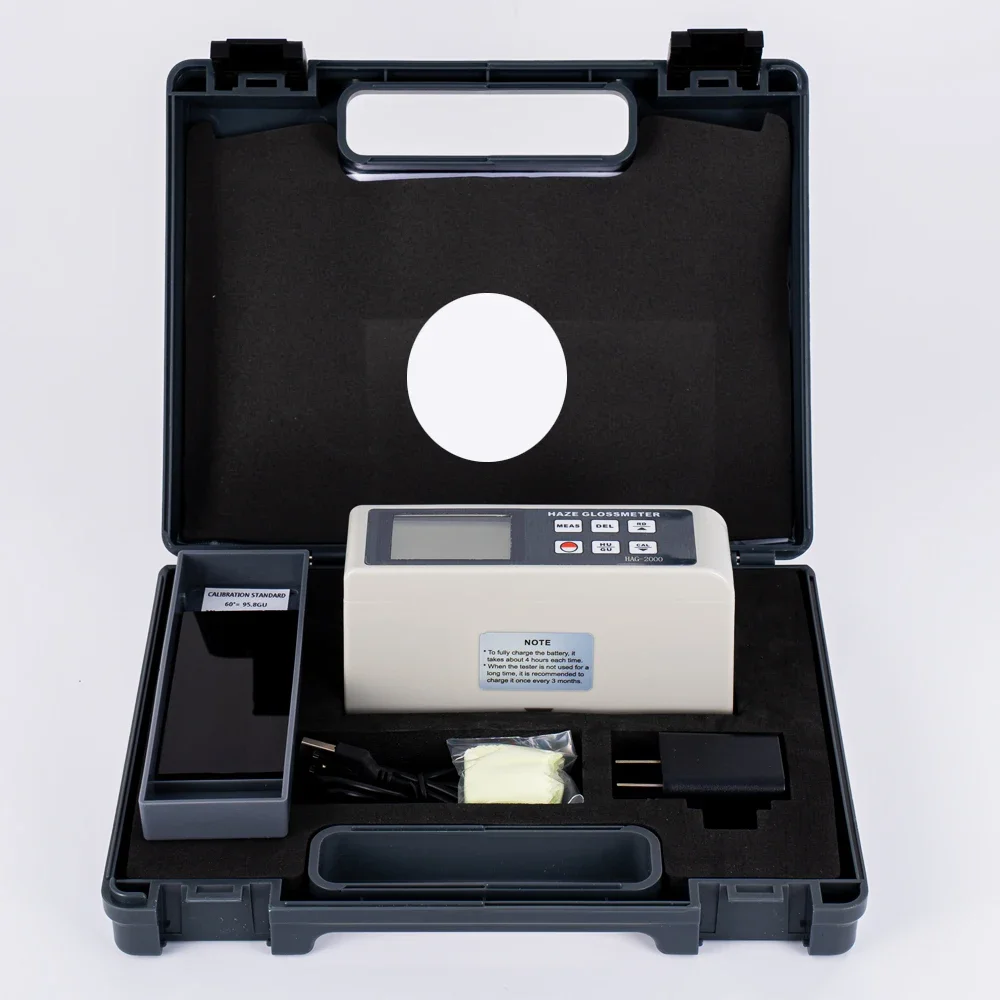 Digital Fog Film Gloss Meter HAG-2000 20°60°85° Gloss Measuring Instrument Stone tile paint plastic paper non-metal surface