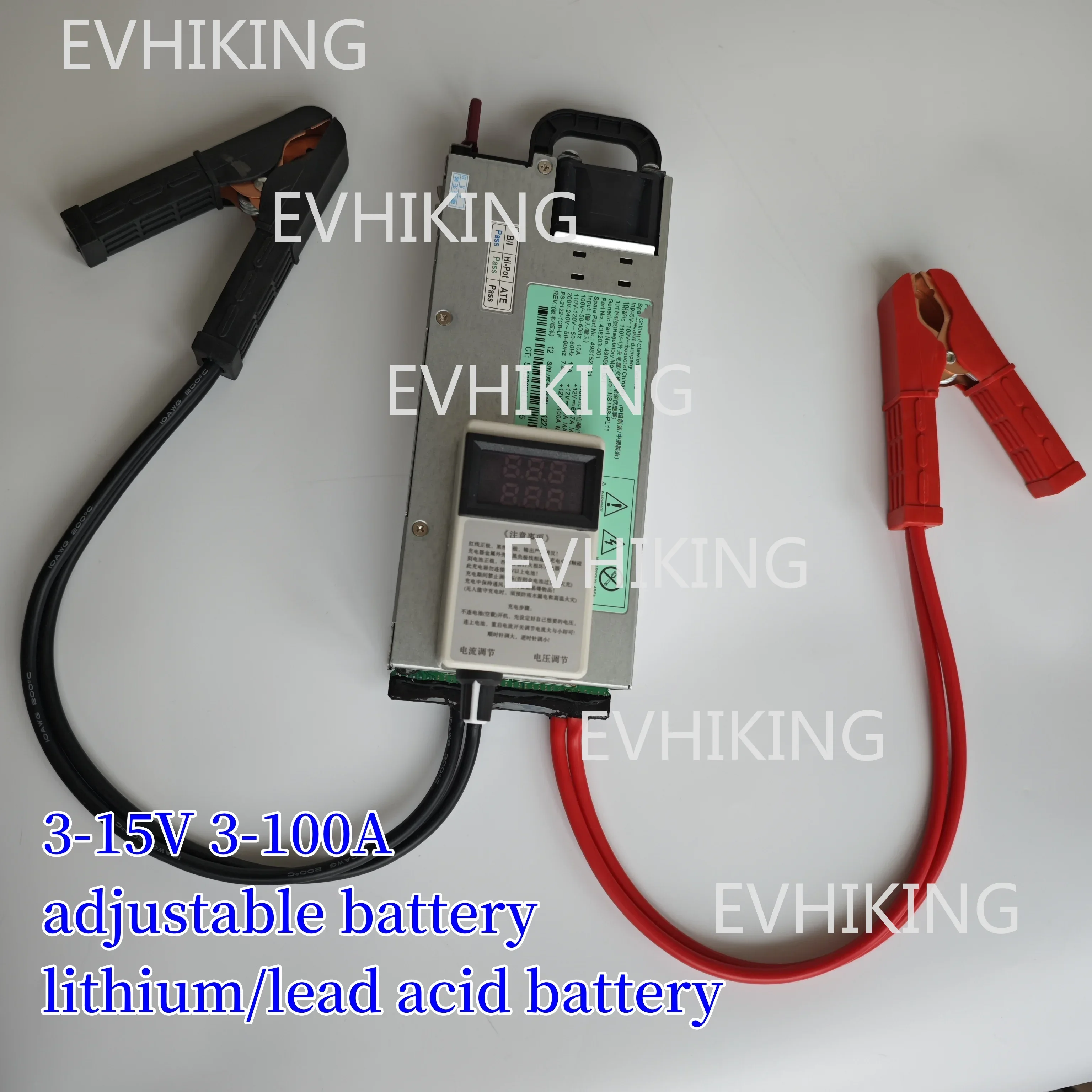 DC3-15V 3-50A 100A caricabatterie regolabile caricabatterie al litio ferro fosfato 100A caricabatteria per auto tensione di corrente regolabile