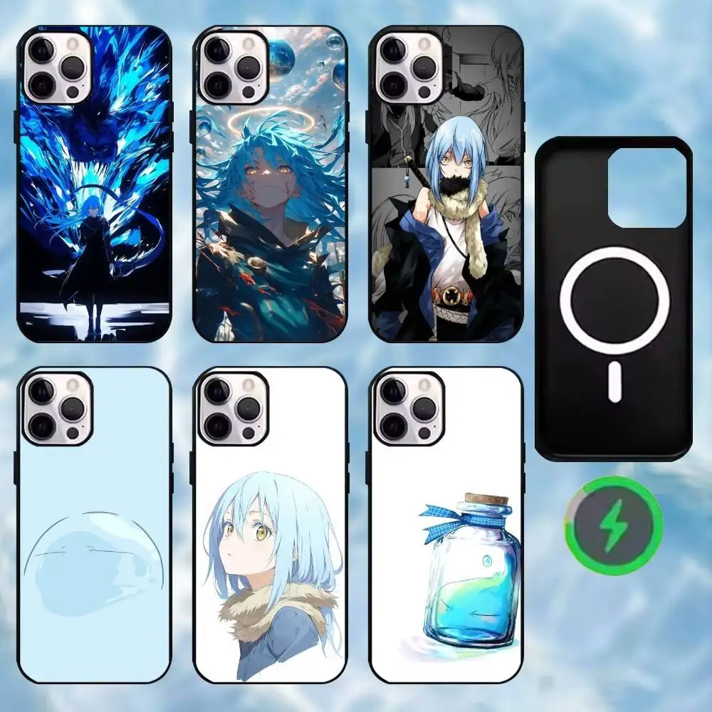 

Slime Anime Rimuru Tempest Phone Case For iPhone17,16,15,14,13,12,11 Plus,For Magnetic Wireless Charge Cover