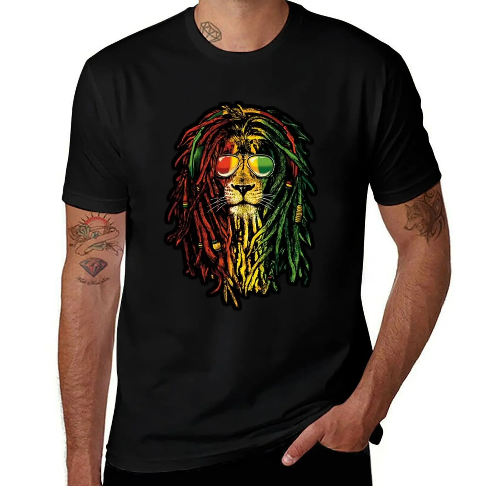 

Bob Marley Lion T-Shirt essential t shirt cute clothes luxury designer T-shirts for men cotton