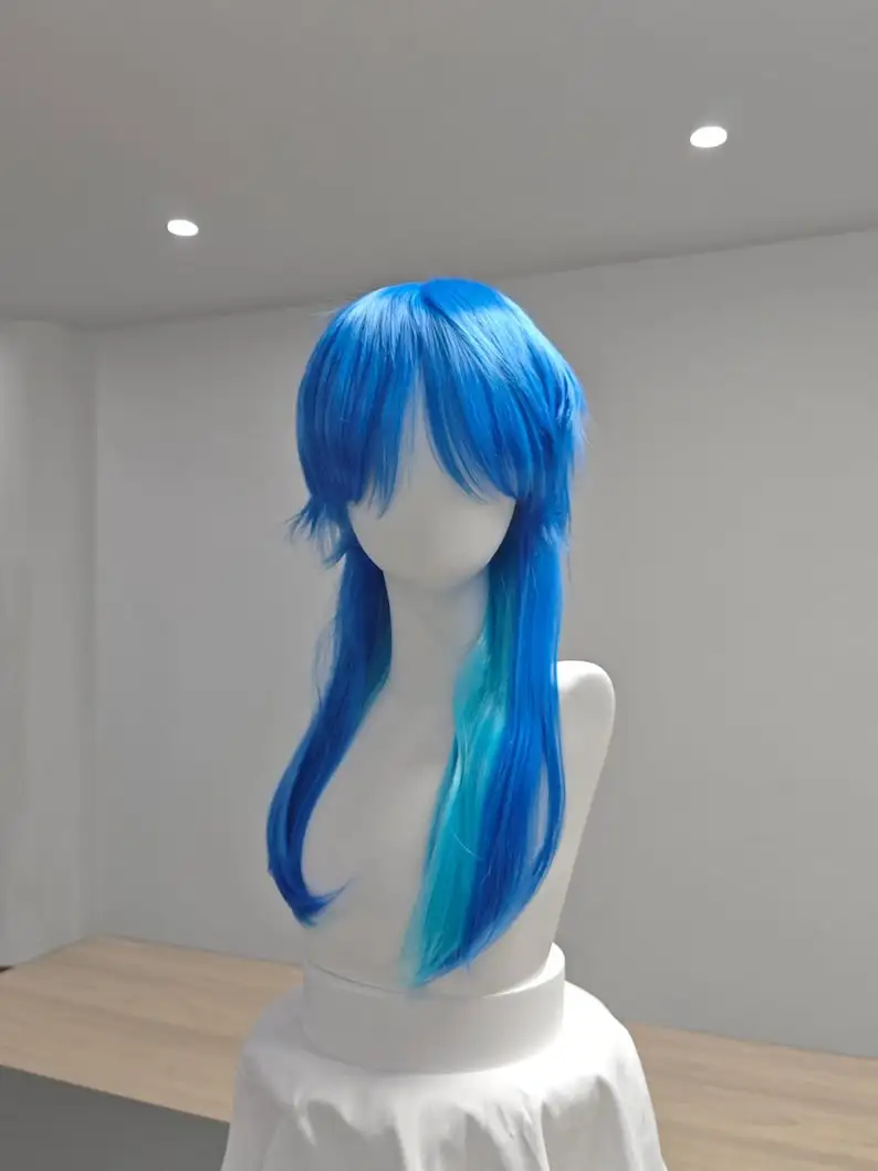 Aoba Hazen – perruque de jeu de rôle en Fiber synthétique, perruque de personnage d'anime, idéale pour les événements de cosplay