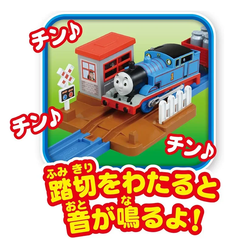 TAKARA TOMY Pule Road Thomas Suspension Bridge Set Nieuwe elektrische treintje met spoorjongenspeelgoed, verjaardagscadeau voor kinderen