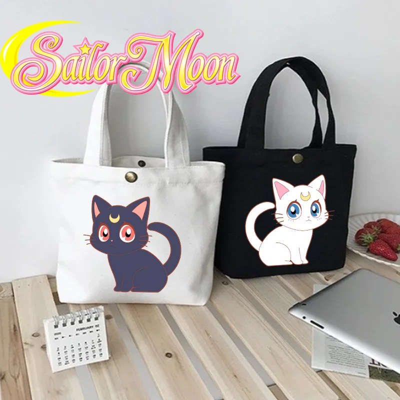 Cute Cartoon Sailor Moon Handbag Anime Character Small Lady Large-capacity Storage Shoulder Bag Outdoor Fashion Casual Style New