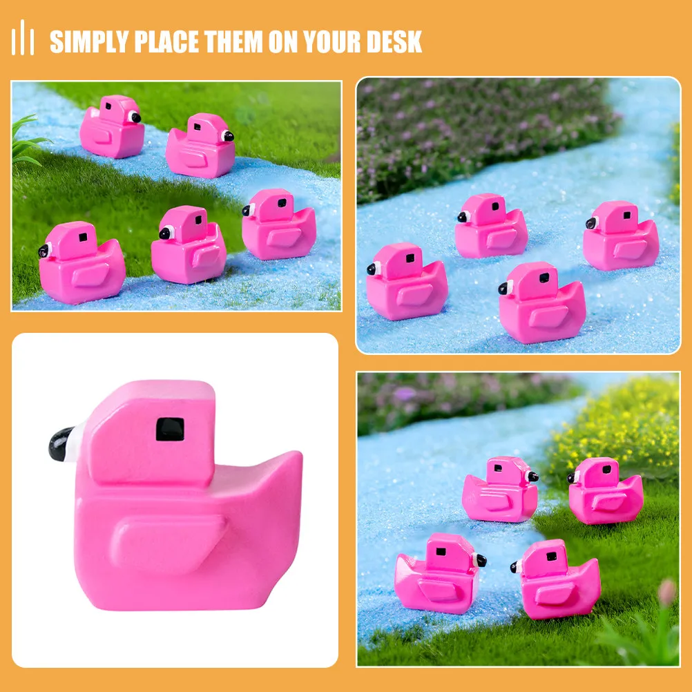 50Pcs Flamingo Garden Decorations Micro Landscape Ornaments Kit for DIY Desktop Terrarium Bookshelf Bedside Table Miniature view 6