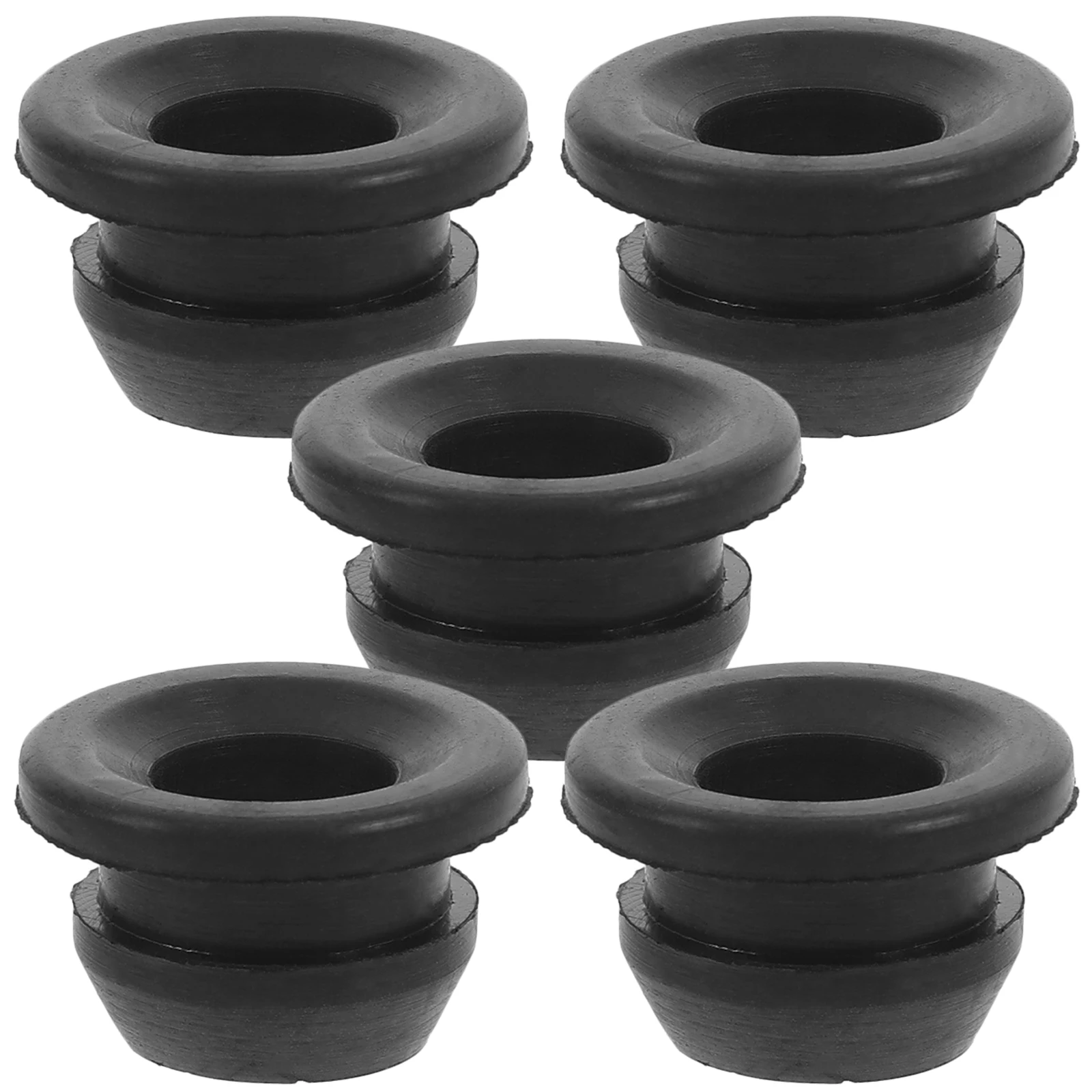 

5pcs RV Stove Grommets Protective Rubber Furnace Cushion Round Grates Cooktop Burner Pad Kitchen Sealing Pads Gas Leak