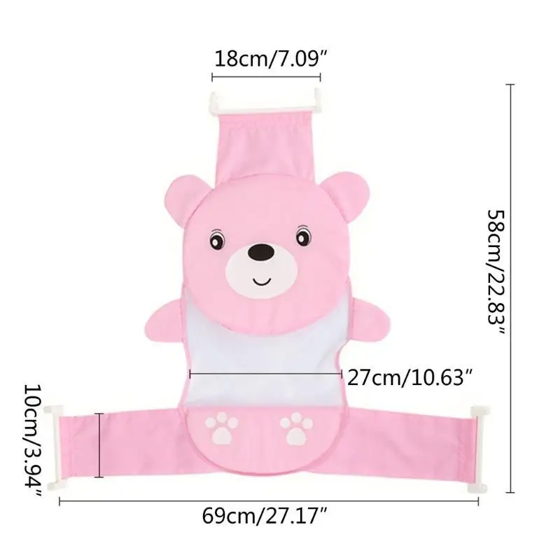 U13F Bear Bear Bathtub Net Pocket Propoysile and Portable Support Aude For Infant #6
