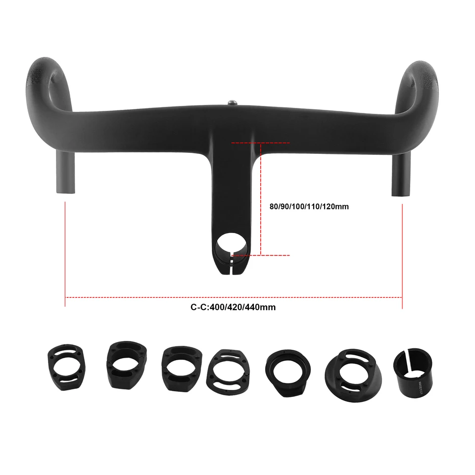カーボンハンドルバー ロードバイク用 OD2 400/420/440mm
