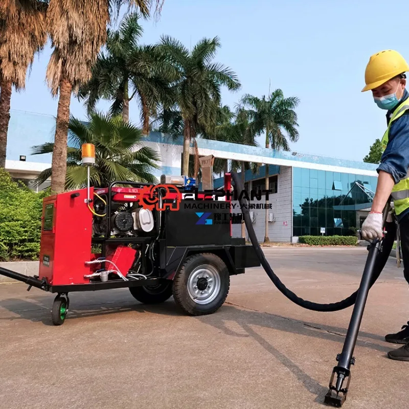 Trailer Type High Efficiency Asphalt Crack Sealing Machine Easy Maintenance for Highway Pavement Repair Work