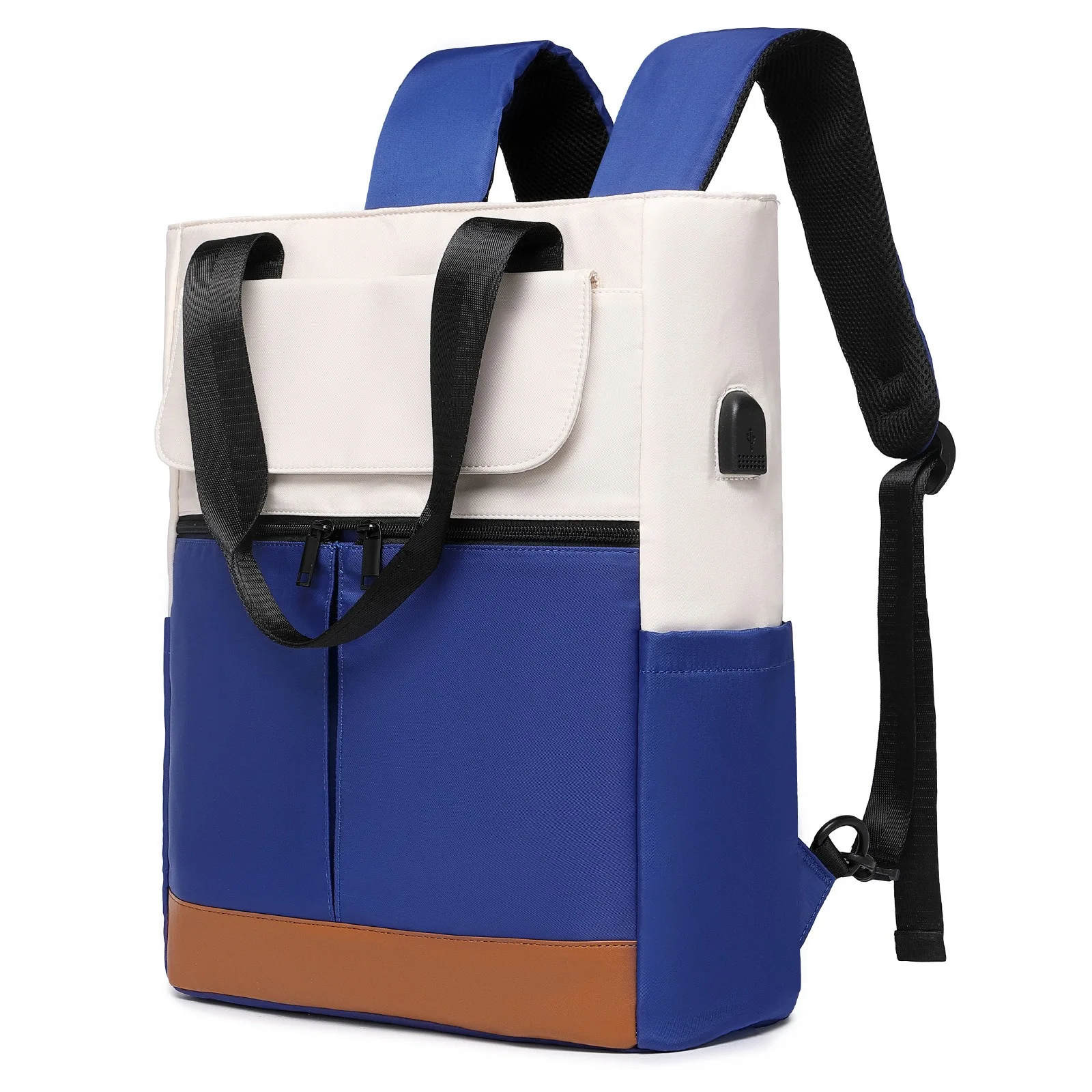 Outdoor Backpack Traveling Bag Waterproof Breathable Fashion Handbag Suitable for Young Men And Women Black Green Dark Blue