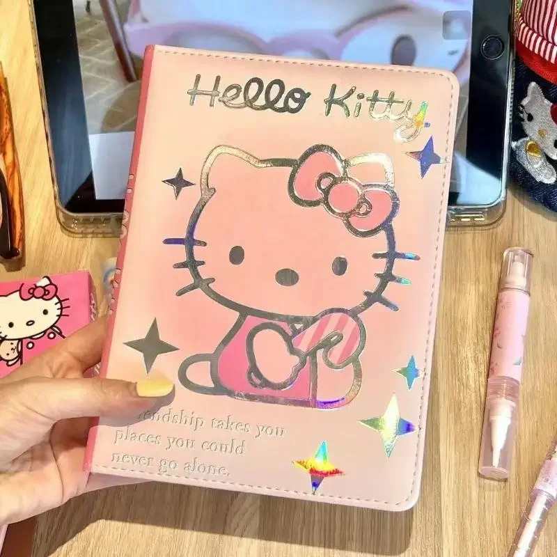 Hello Kitty โน้ตบุ๊คนักเรียนเด็กการ์ตูนหน้าสีหนาสมุดบันทึกการเรียนรู้เครื่องเขียนเริ่มต้นของโรงเรียนของขวัญ