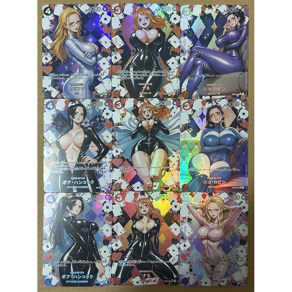 Anime une pièce bricolage ACG Flash carte à collectionner garçon jeux jouets noël anniversaire Ulti Perona Vivi Nami Uta Yamato Boa Hancock