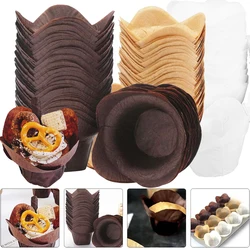 50pcs Small Cake Anti-Oil Paper Muffin Baking Liners Cups Cupcake Baking Containers Holders Oilproof Box Tools Wrap Cases