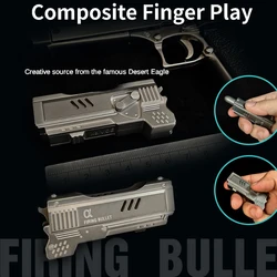 EDC Fingertip Gyro Bullet Composite Finger Play Adult Decompression Cool Portable Toy Boy Personality Gift