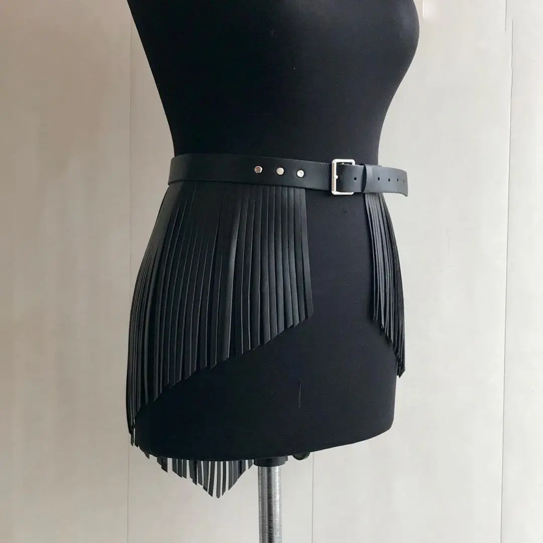 Pu Leder Kurzen Rock Mit Trim Harness Frauen Mode Taille Gürtel Goth Gürtel Bdsm Bondage Punk Leder Rock Cade Sex zubehör