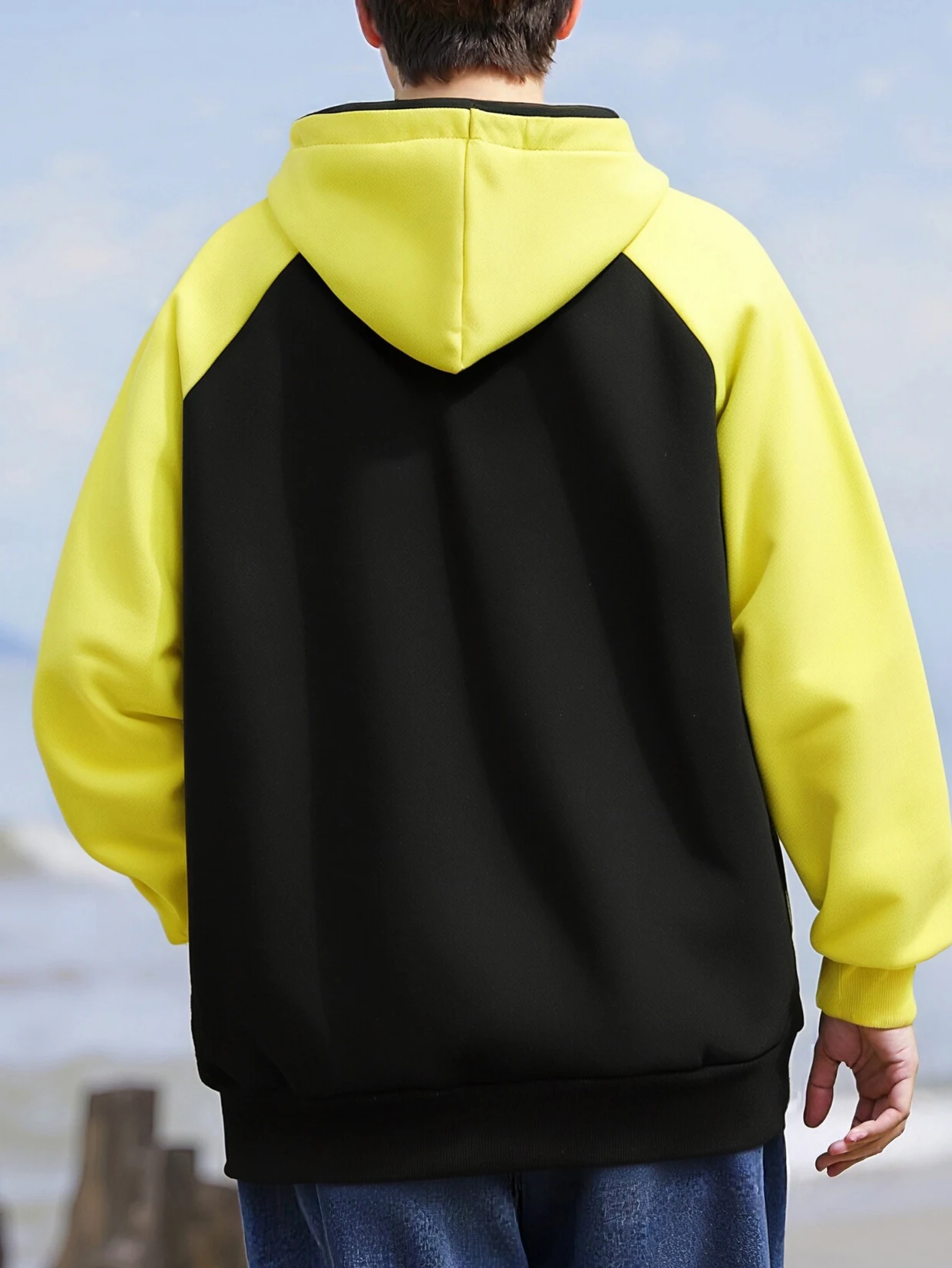 واحد الحب رسالة الإبداع يطبع الرجال راجلان هوديس جيب بلوزات فضفاضة عادية الخريف ملابس رياضية الشارع الصوف للجنسين البلوز