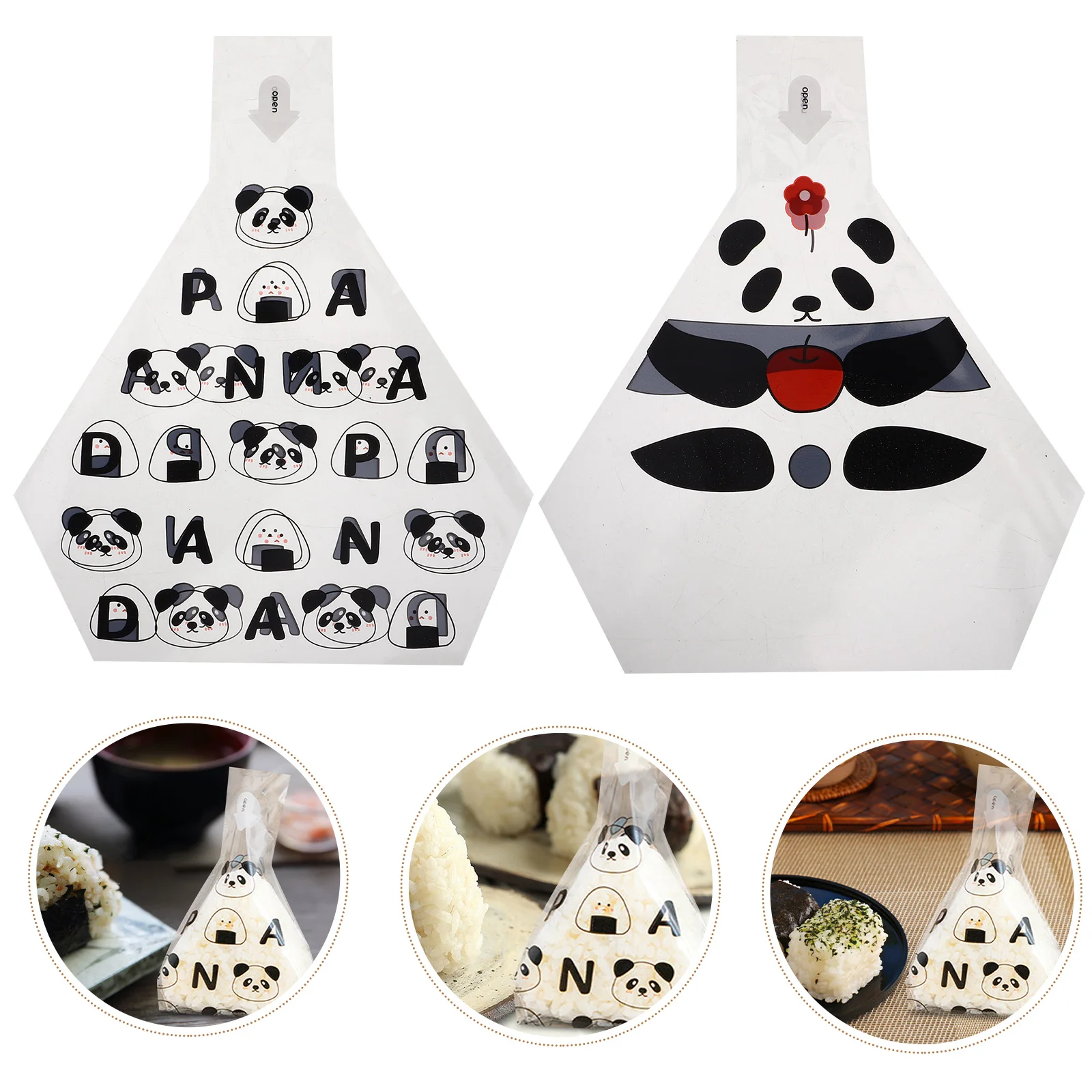 

50pcs Onigiri Wrapping Bags Triangle Sushi Packaging Rice Ball Storage Disposable Food Wrap Japanese Korean Bento Lunch Tool