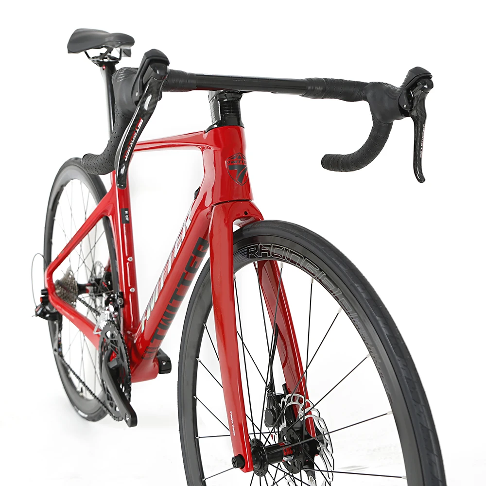 NEWEST R10 700C Carbon Fiber Road Bike 22 Speed Disc Brake TWITTER Carbon Road Bicycle