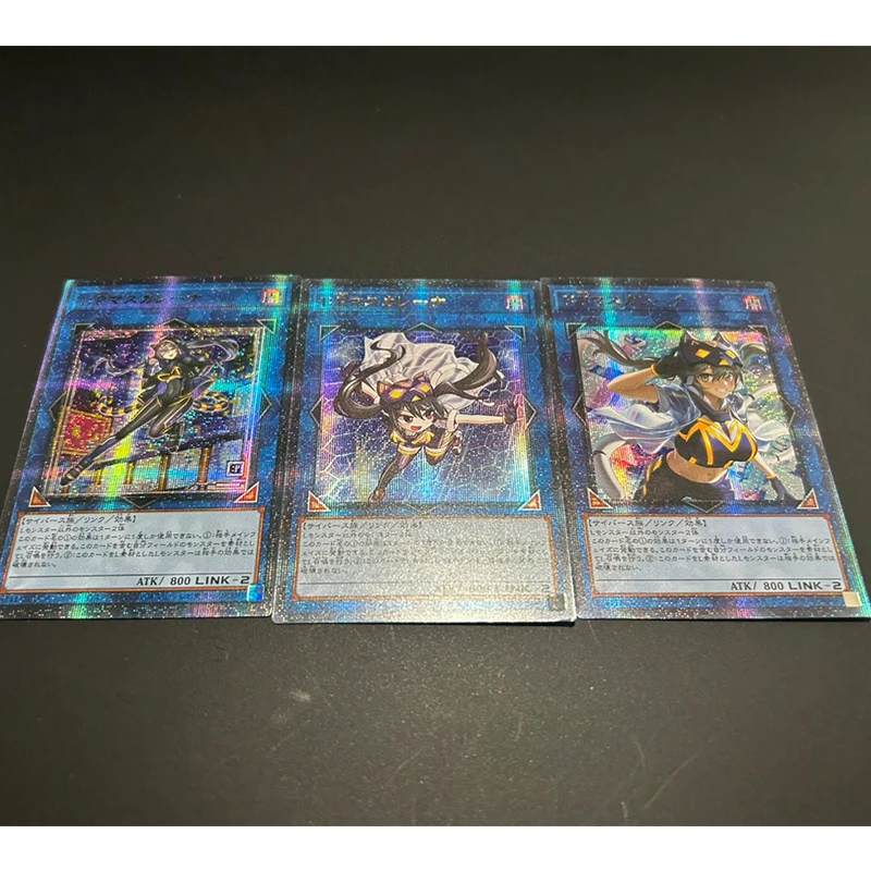 Yu-Gi-Oh Blue-Eyed White Dragon Red-Eyed Black Dragon Black Wizard Girl Flash Knife Ji DIY Collectible Cards Holiday Gifts