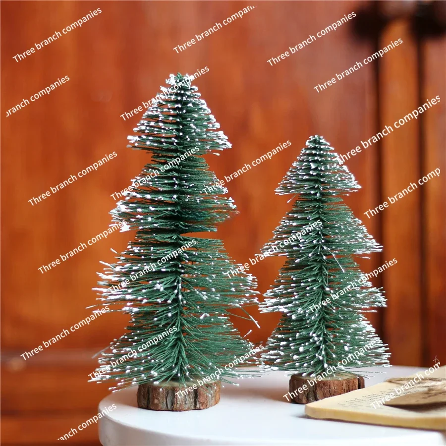 

DAY Snowflake Christmas Tree Tabletop Ornament Counter Ornament Front Desk Mini Small Christmas Tree