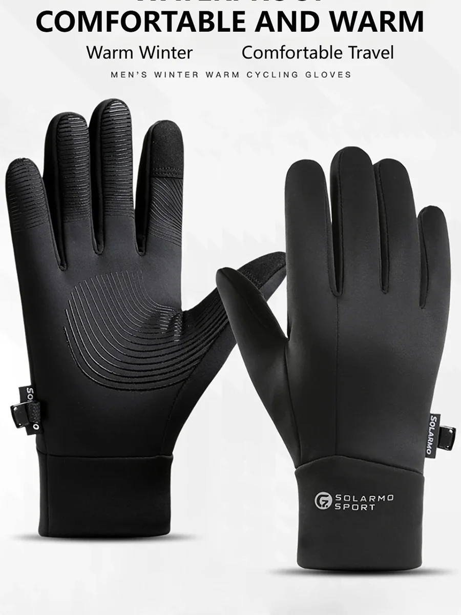 AliExpress Motorcycle Riding Gloves for Men's Windproof and Waterproof Touch Screen Full Finger Gloves Outdoor Riding Skiing Equipment