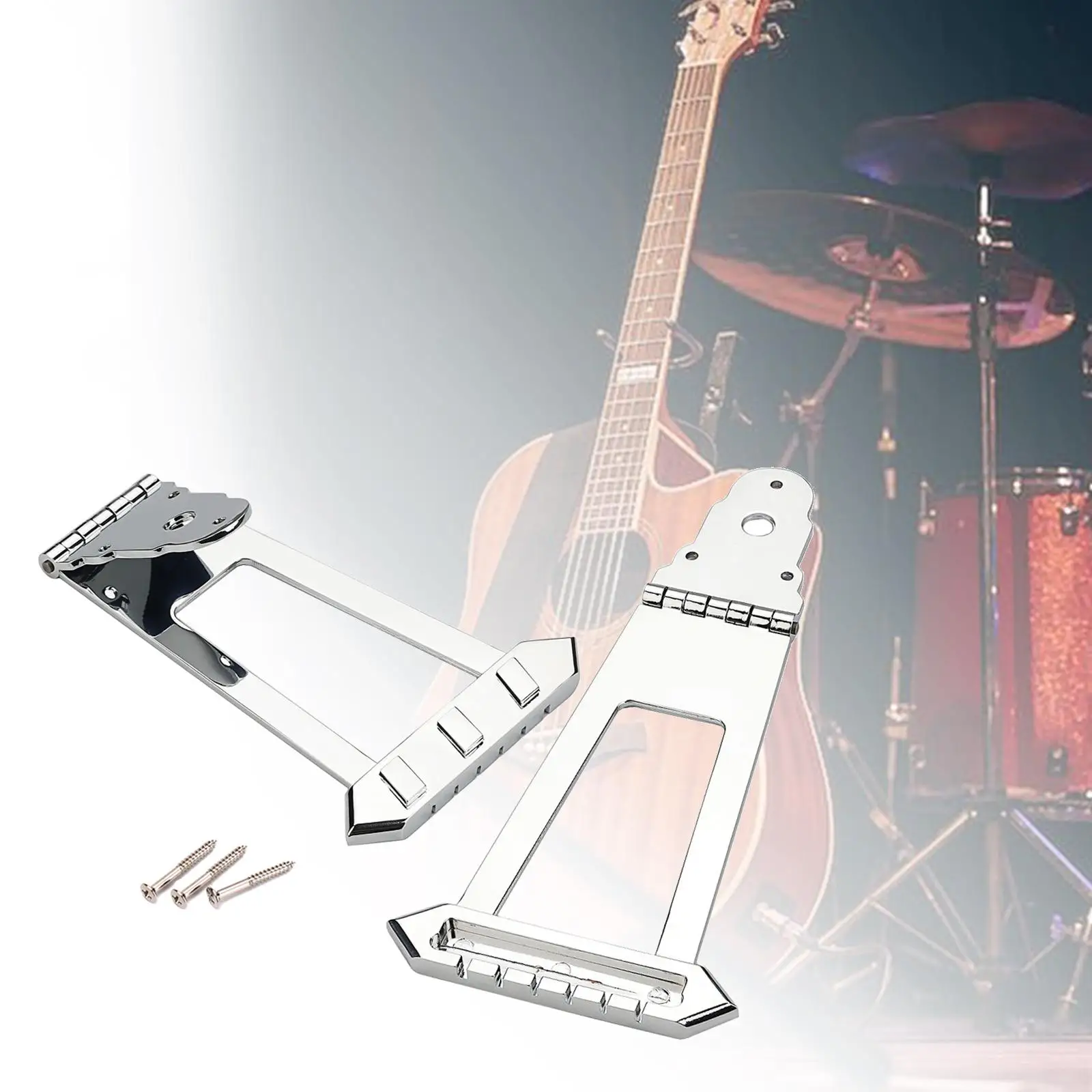 

Guitar Trapezoidal Tailpiece Bridge,Bass Bridge Tailpiece,for Archtop Guitar