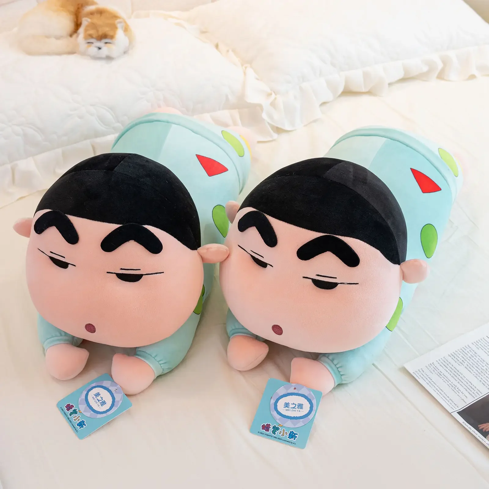Original With Tag Very Soft Crayon Shin Chan Plushies Stuffed Anime Shin Chan Sleeping Plush Toy Cushion Pillow Home Decor Gifts