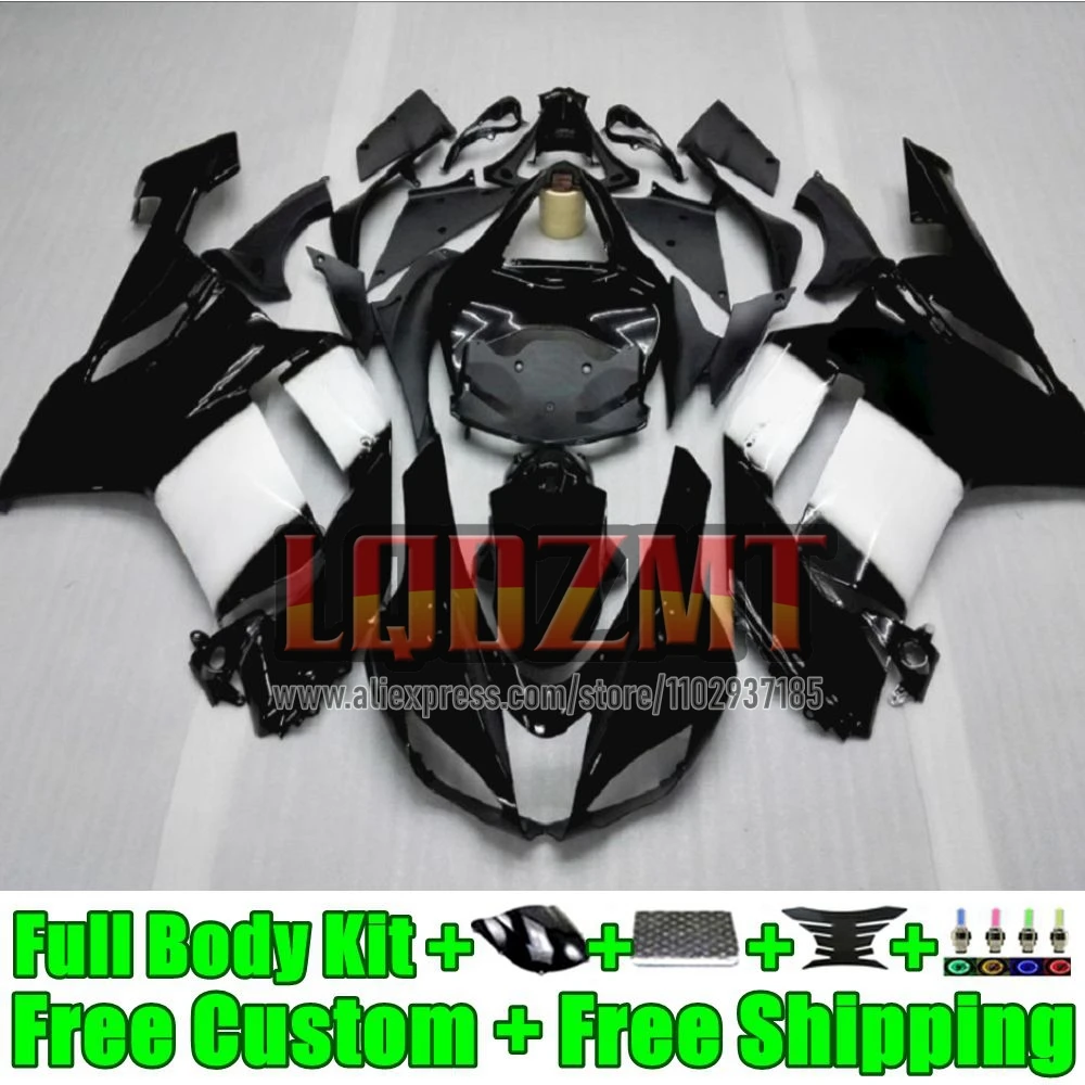 Injection Body For KAWASAKI NINJA ZX-6R ZX636 39No.20 west black ZX 636 6R 6 R ZX-636 ZX6R 2007 2008 600CC ZX600 07 08 Fairing