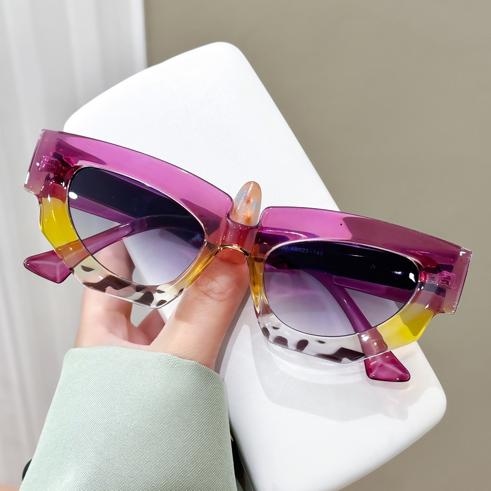  Unisex Cat Eye  Sunglasses for Man and Women Y2K Fashion Luxury Gradient Color Holiday Accessory Ideal Choice Stylish Glasses fo 