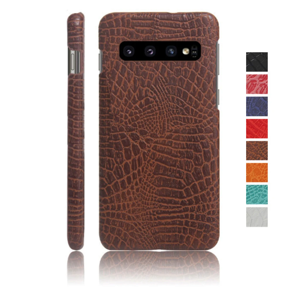 

Luxury Crocodile Skin PU Leather Cover For Samsung Galaxy S10 A51 A71 S21 S20 FE S10 E Note 20 Ultra 10 Lite 8 9 S8 S9 Plus Case