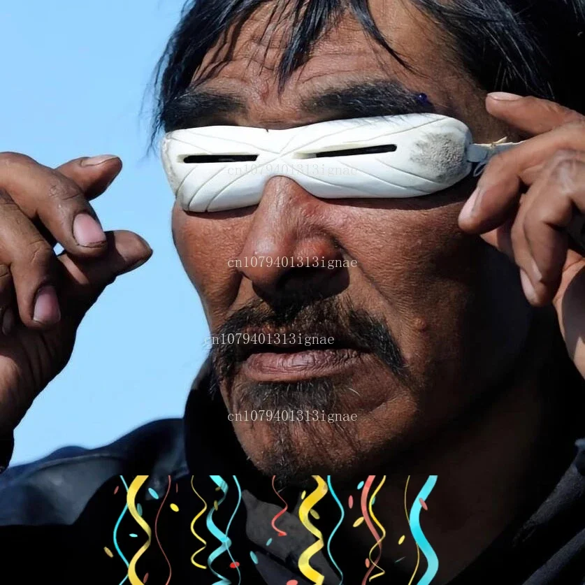 White Snow Goggles Protect Eyes from Snow Blindness UV Protection
