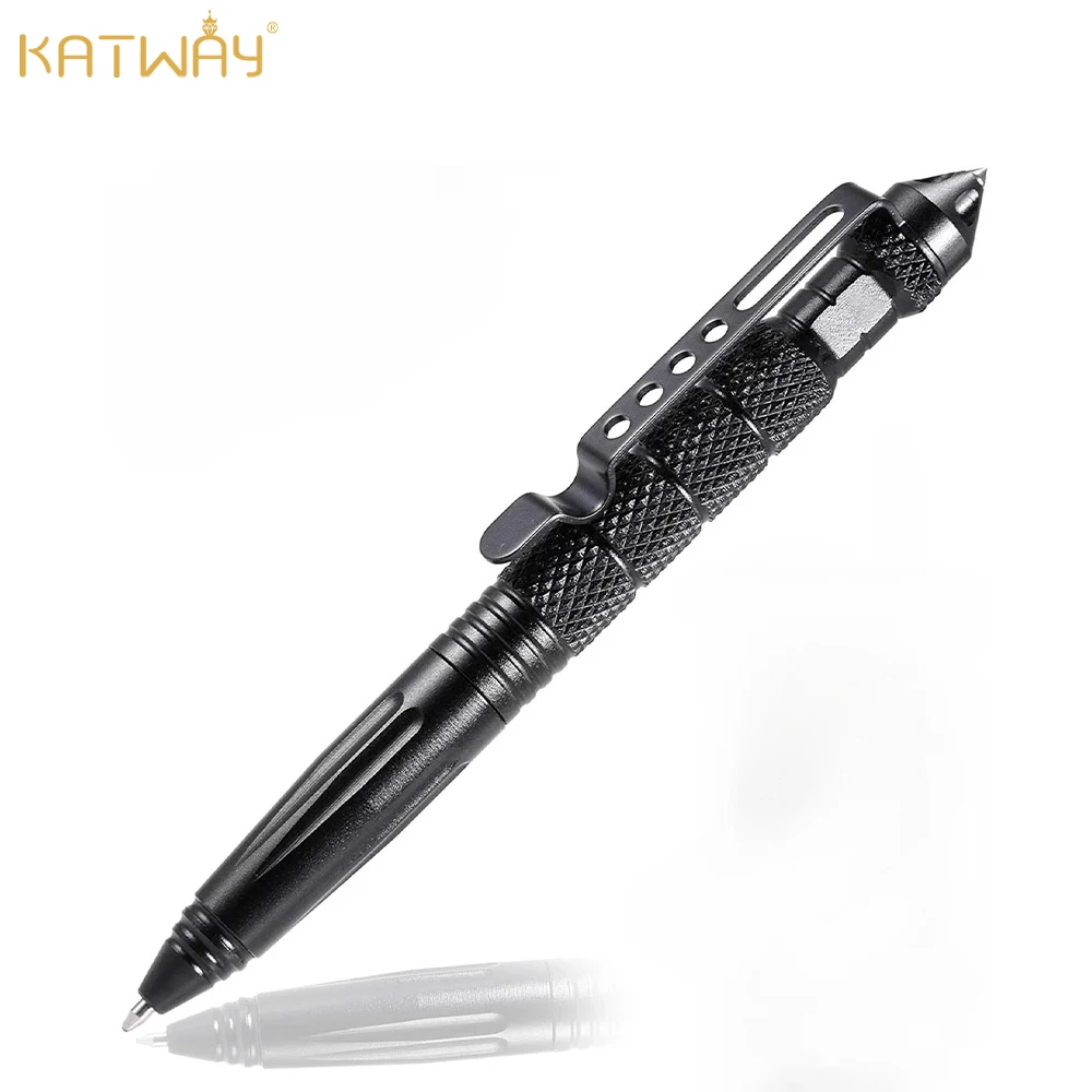 

KATWAY Professional Self Defense Pen, Military Tactical Pen, Emergency Glass Breaker Pen - Tungsten Steel, Writing Tool HH-AA543