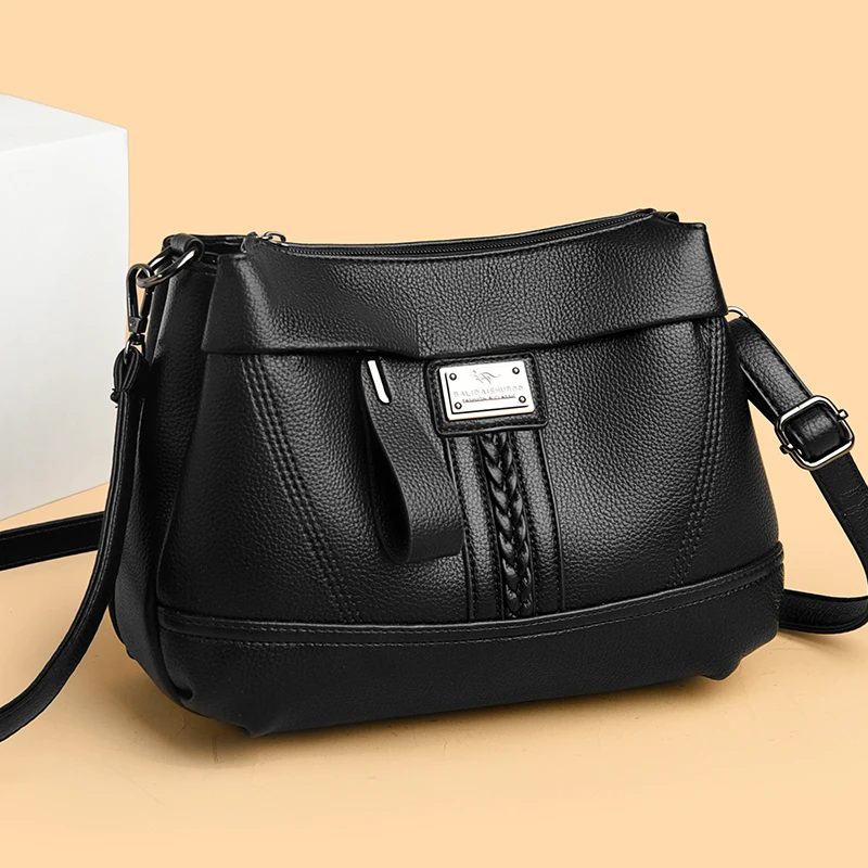 

High Quality Leather Casual Crossbody Shoulder Bags for Women 2025 New Luxury Purses And Handbags Women Bags Designer Totes Sac