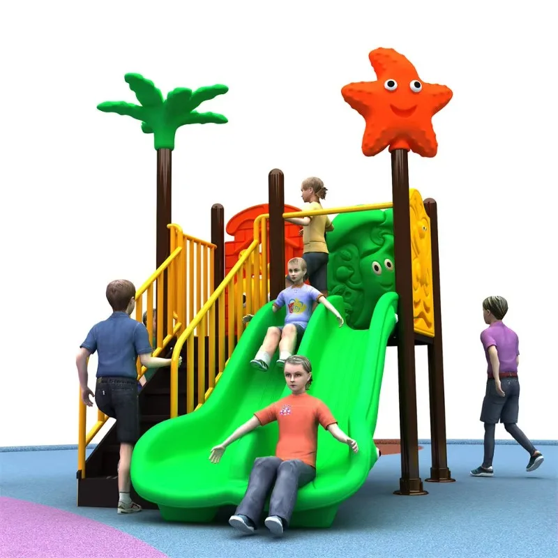 

Hot Selling Commercial Children Slides Play Ground Outdoor Plastic Playground Equipment Kids for Sports Park