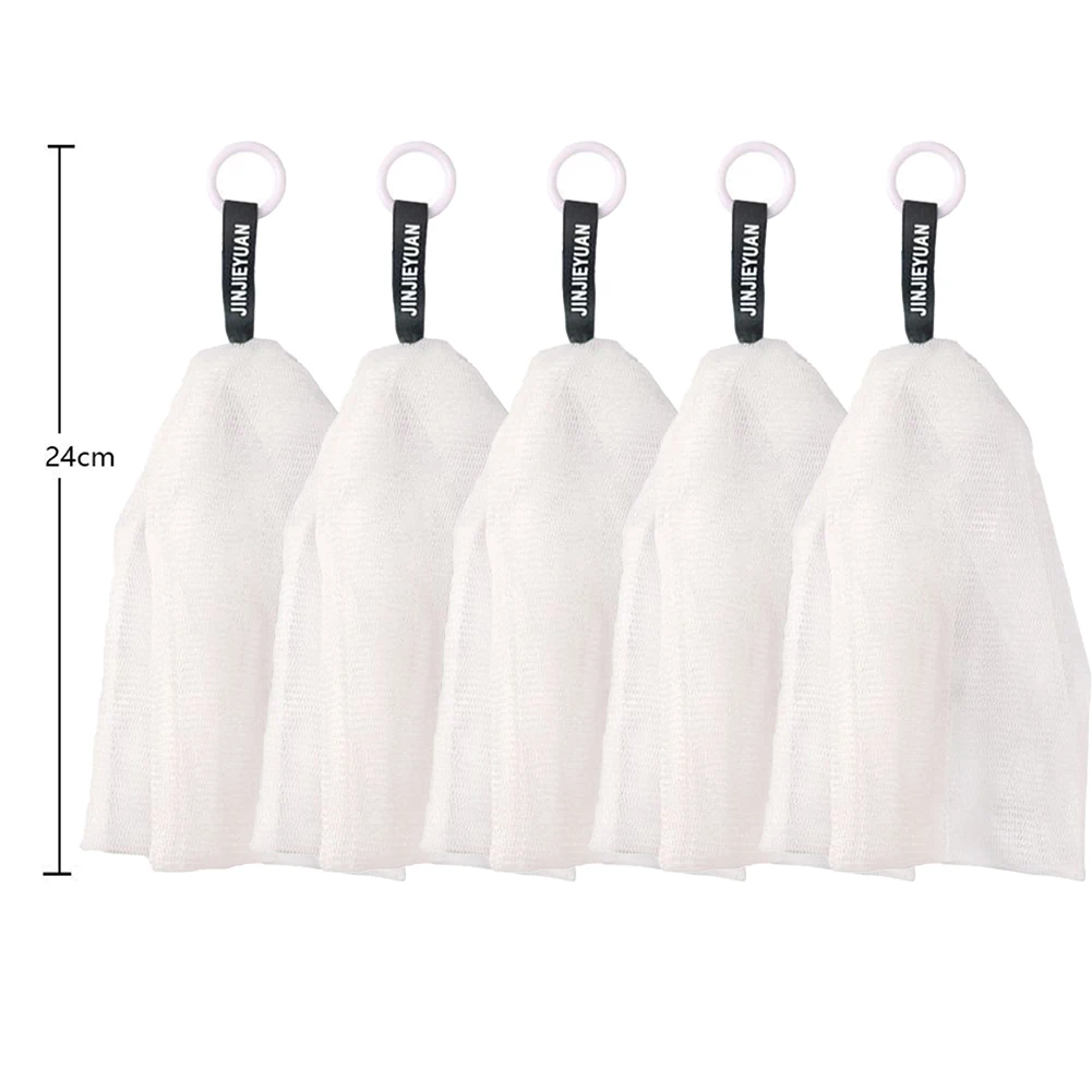 Portable Soap Saver Bag Set of 5 Hangable Assists in Easy Foam Generation Soft for the Skin Saves Your Soap Travel