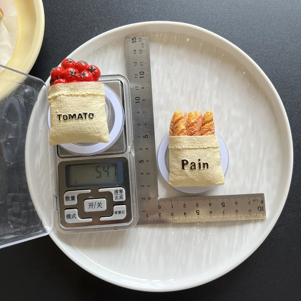 Simulation Lebensmittel Magnete Kreative Harz Brot Tomate Für Magsafe Telefon Magnetische Griptok Ständer Für iPhone Lustige Faltbare Halter