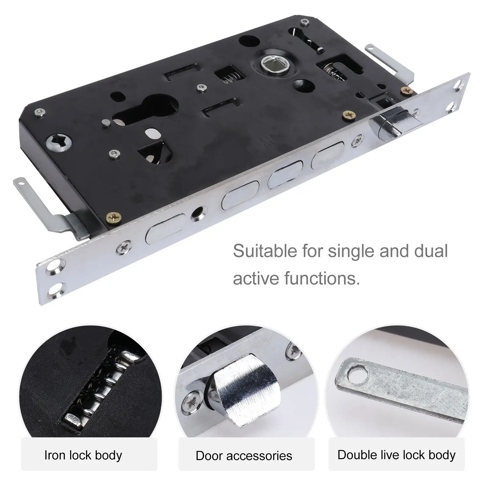 Anti-theft Door Lock Body Easy Adjustment Essential Micro-wave Oven Iron Attractive